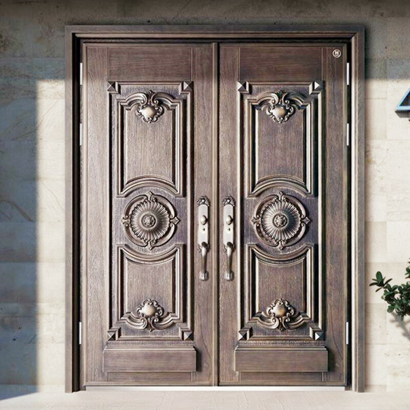 ประตูสำหรับออกแบบอลูมิเนียมประตูความปลอดภัยในร่มประตูด้านนอกประตูประตูประตูบ้าน