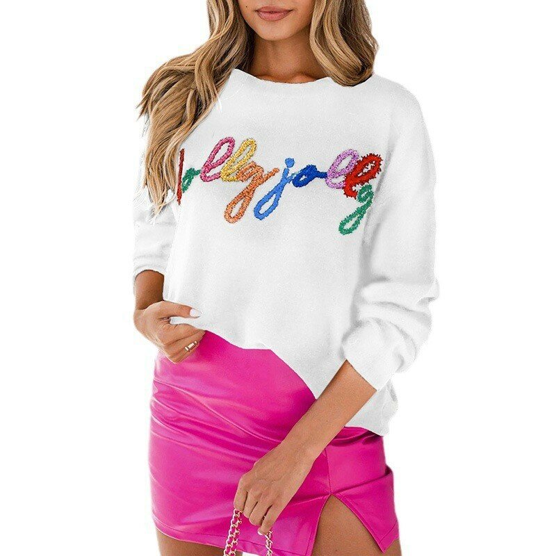 Christmas Pullovers Women Sweatshirt Merry Christmas Blouse Long Sleeve Holiday Sweaters Tops
