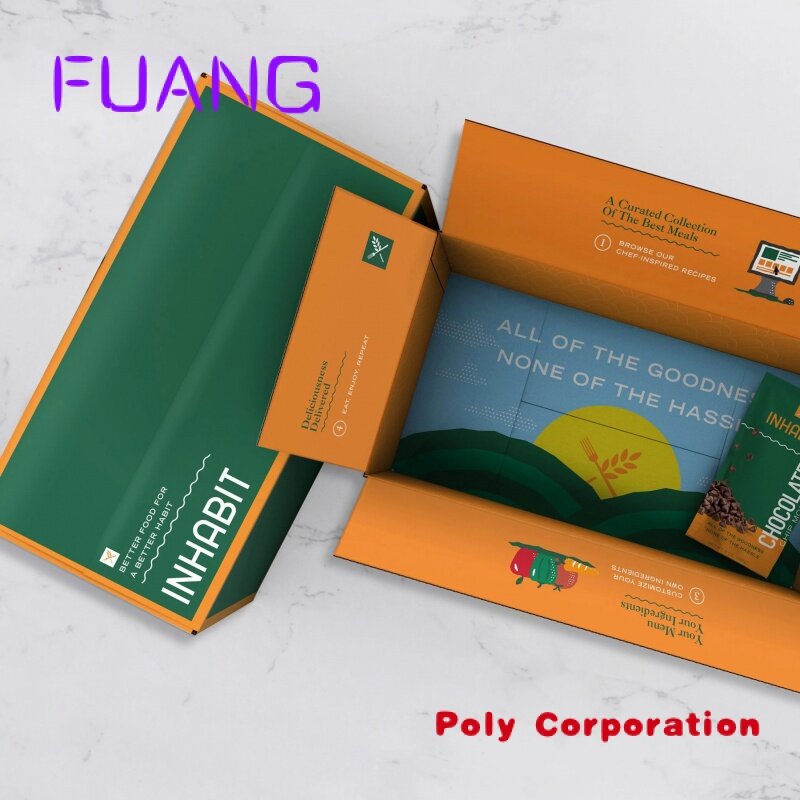 Buiten Full Color Custom Afdrukken 5 Layer Golfkartonnen Doos Opvouwbare Recycle Verzending Verpakking Voor Kleine Bedrijven