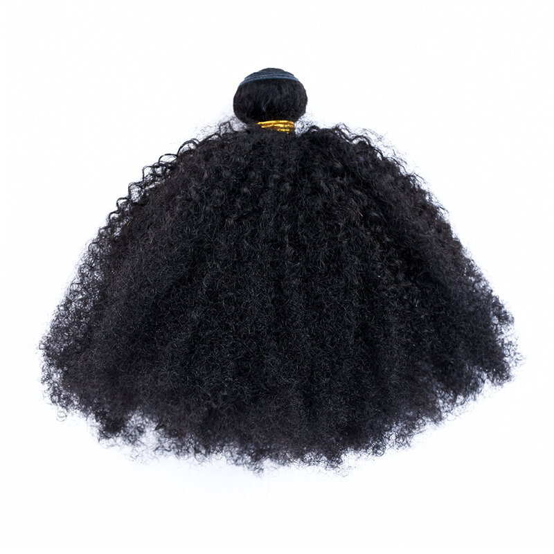 Luxediva mongol afro kinky encaracolado feixes de cabelo 8 "-36" Polegada 4b 4c extensões de cabelo humano remy feixes de cabelo humano para preto
