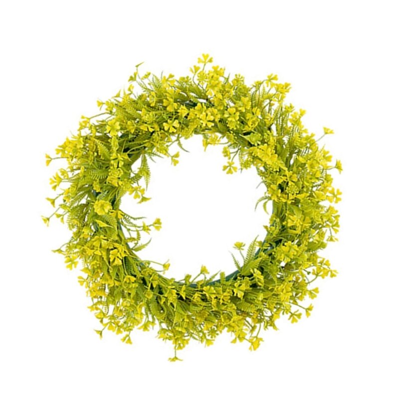 Fake Leaf Wreath, Elegant Plant Wreath Delight Decorations Eye Catching & Long Term Use Wreath Create Warm