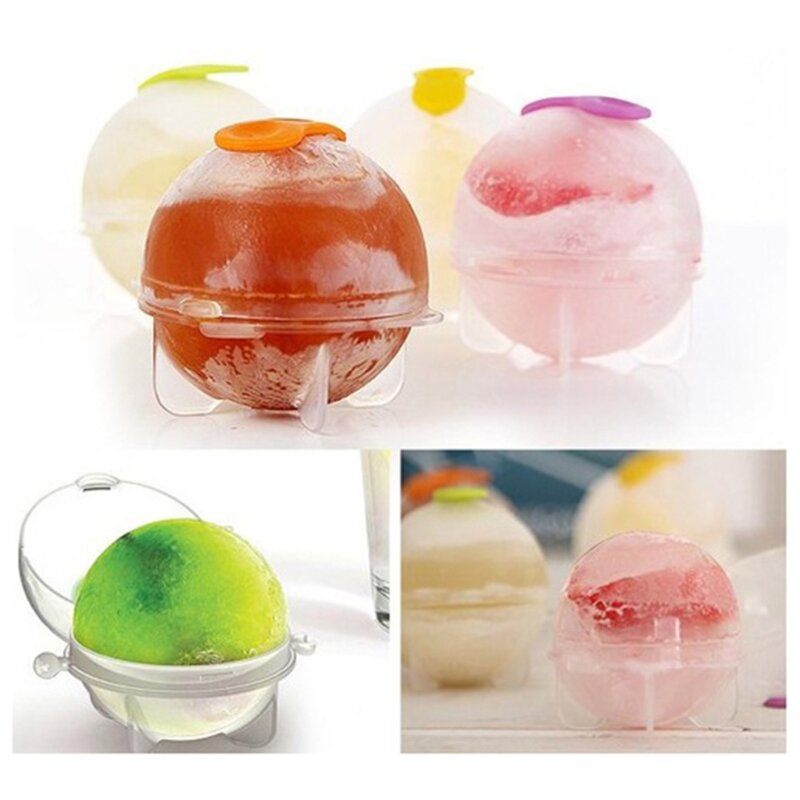 2024 New 4pcs Party Plastic Ice Tray Cube Round Sphere Ball Maker Brick Mold Mould 35mm