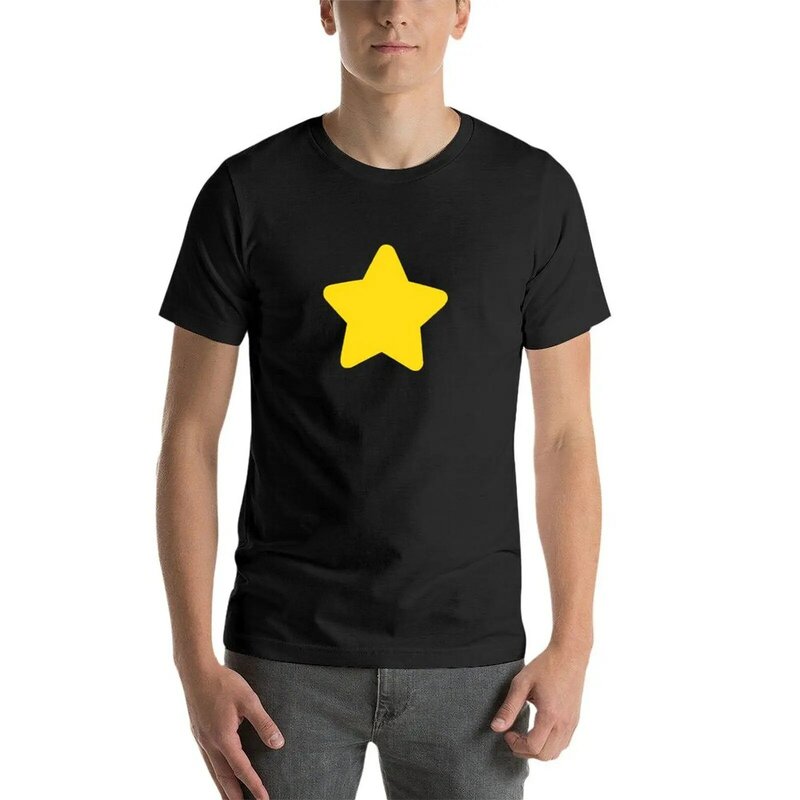 스티븐 유니버스 스타 티셔츠, 여름 신상 에디션 상의, 블랭크 남성 키 큰 티셔츠