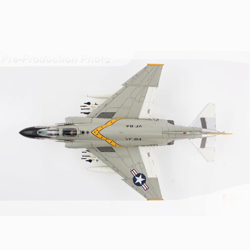 Die Wierp Ons F-4B Spookjager Gemilitariseerde Gevechten 1:72 Proportionele Legering En Plastic Gesimuleerde Mannengift