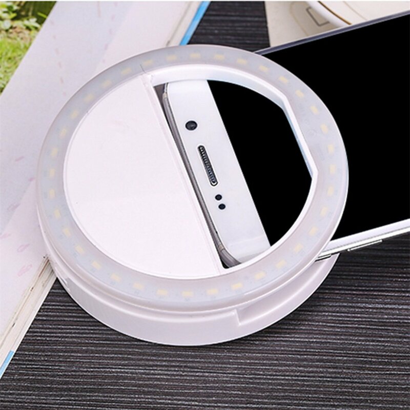 Mini Camera Zaklamp Led Ring Flitser Universele Selfie Licht Draagbare Mobiele Telefoon Selfie Lamp Lichtgevende Ring Clip Voor Iphone