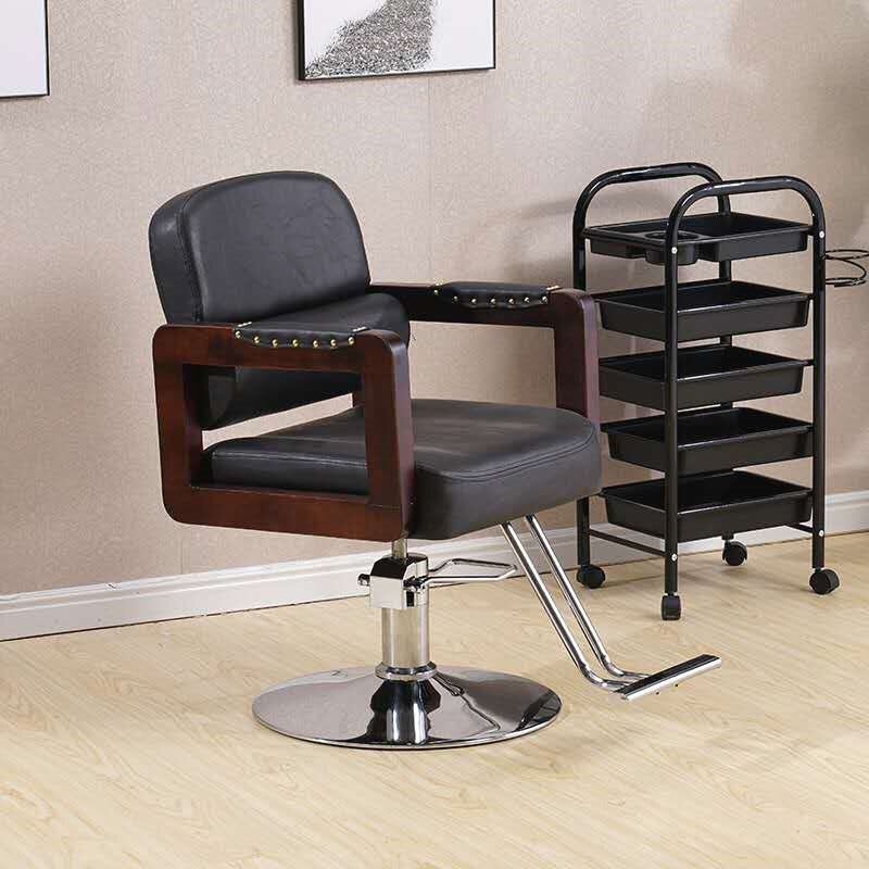 Estetista sedie da barbiere in metallo stilista moderno cosmetico parrucchiere sedie da barbiere ergonomica Silla De barero Salon Equipment