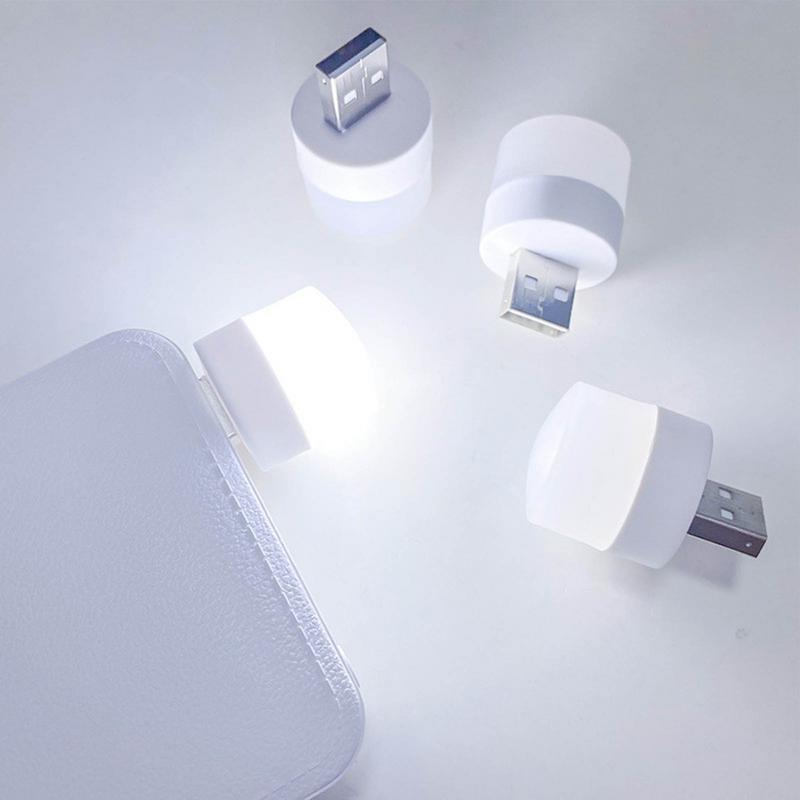 Luz Nocturna LED USB Flexible, luz ambiental Mini USB, luz nocturna interior para dormitorio, guardería, pasillo