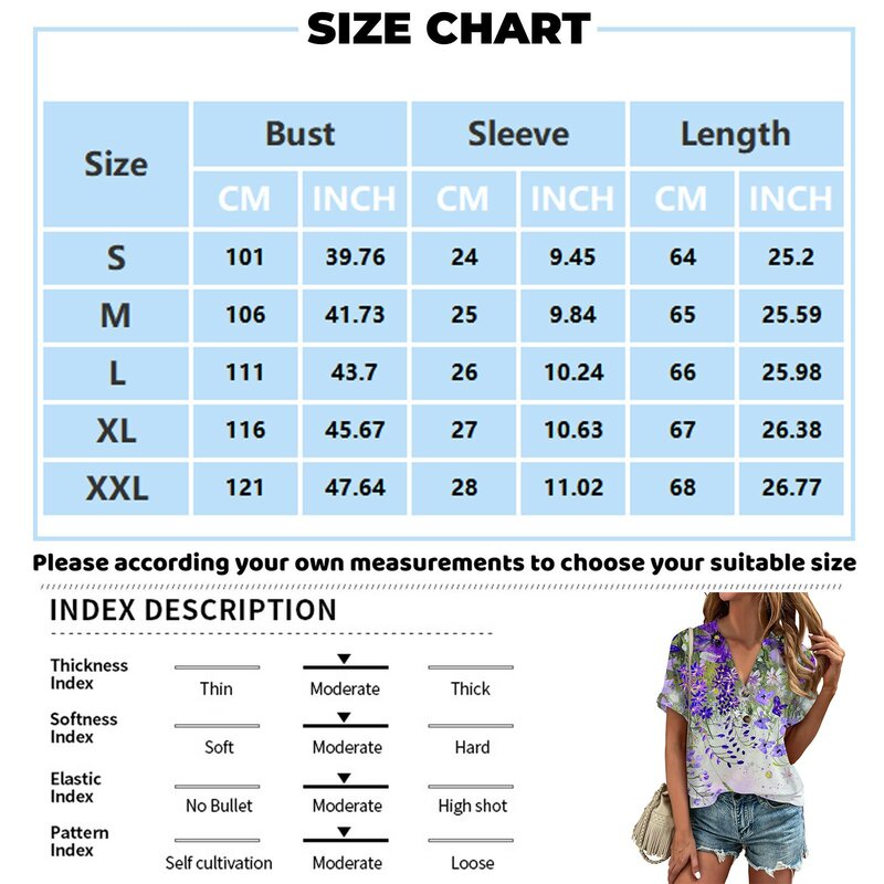 Женский топ, летняя модная футболка с коротким рукавом и цветочным принтом и перекрученными пуговицами, женские блузки 2024, женская одежда