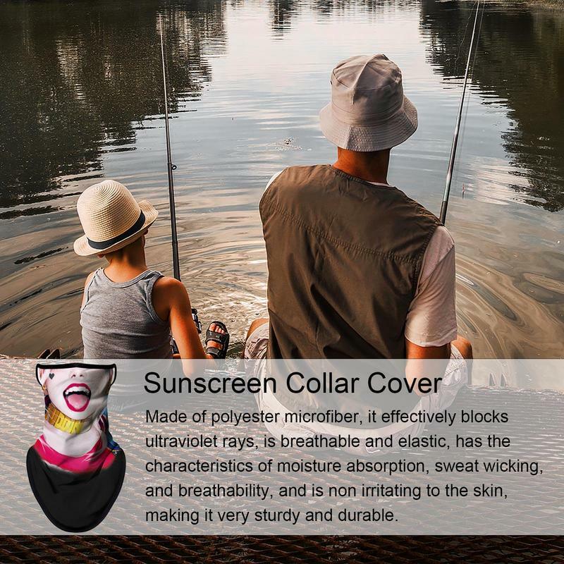 Bufanda triangular Joker transpirable para hombre, pasamontañas deportivo con protección solar UV para la cara, Bandana protectora para el cuello