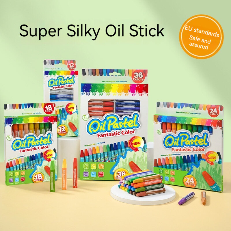 12/36 Colors Artist Soft Oil Pastel Set Professional Painting Draw Graffiti Art Crayon Washable Non Toxic Sticks School Supply