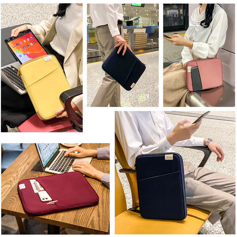 Casing tas tangan Tablet 9-11 inci, tas kantong tahan guncangan untuk iPad Air 4 5 Pro 11 Mini 5 6 iPad untuk XiaoMi 5 Samsung Huawei Lenovo