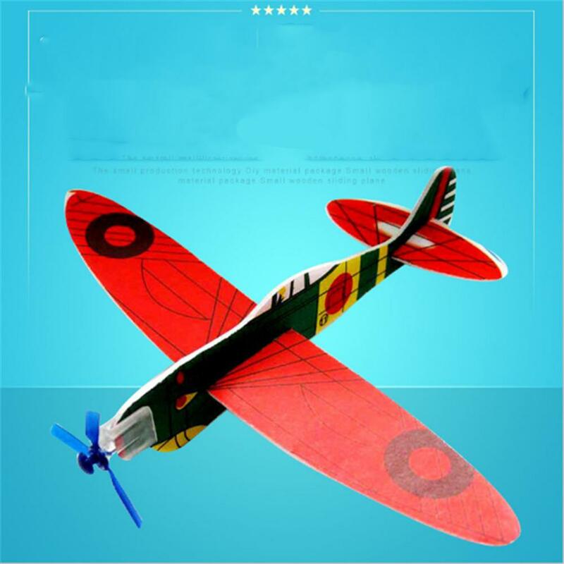 في الهواء الطلق رغوة الرياضة نموذج الطائرة Diy بها بنفسك إدراج لغز إنتاج صغير تجميع ألعاب الطائرة للأطفال