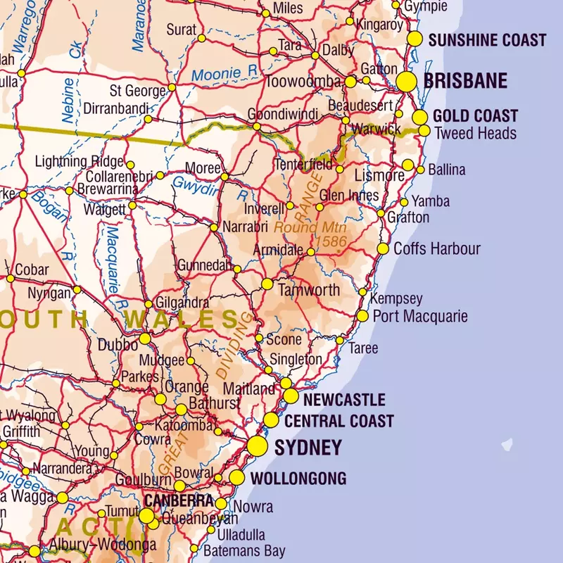 150*100cm o mapa da austrália terreno e tráfego mapa da rota não-tecido lona pintura parede arte cartaz casa decoração material escolar