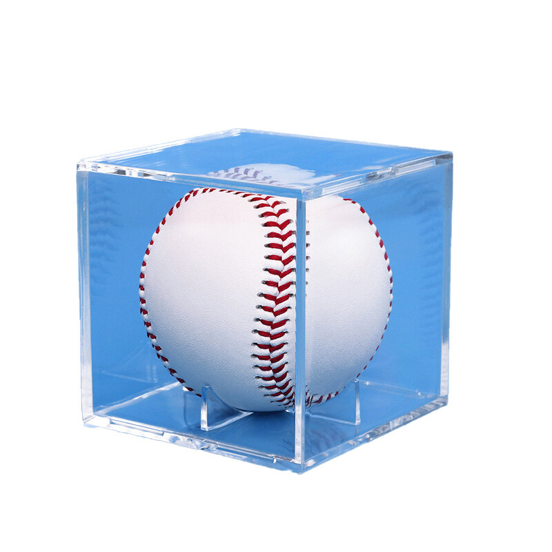 ゴルフとテニスボールの透明なケース,アクリル製の収納ボックス,UV保護,ほこり,野球,ディスプレイ,お土産,1個