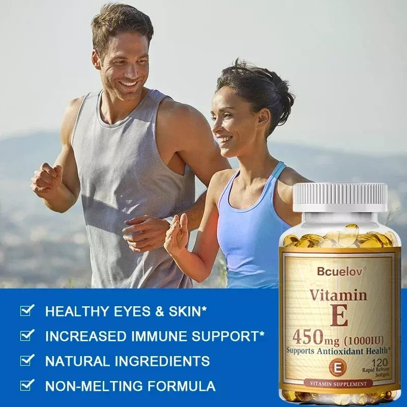 Vitamina E-apoya el sistema inmunológico y la nutrición de la piel-antioxidante Natural