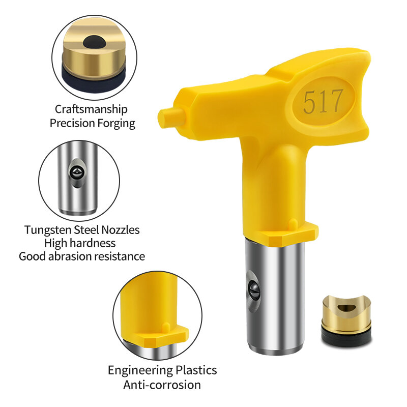 Airless Tip 419/425/517/519/531 Size Nozzle Sprayer Airbrush Tip For Titan Wagner Airless Paint Spray Gun