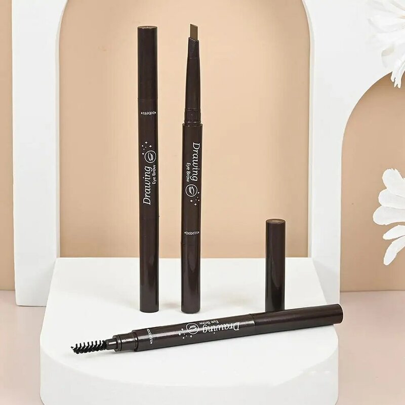 Rotating Eyebrow Pencil For Women Double Heads Natural Waterproof Long-lasting Easy Ware Eyebrow Pen 6 Color K3O5