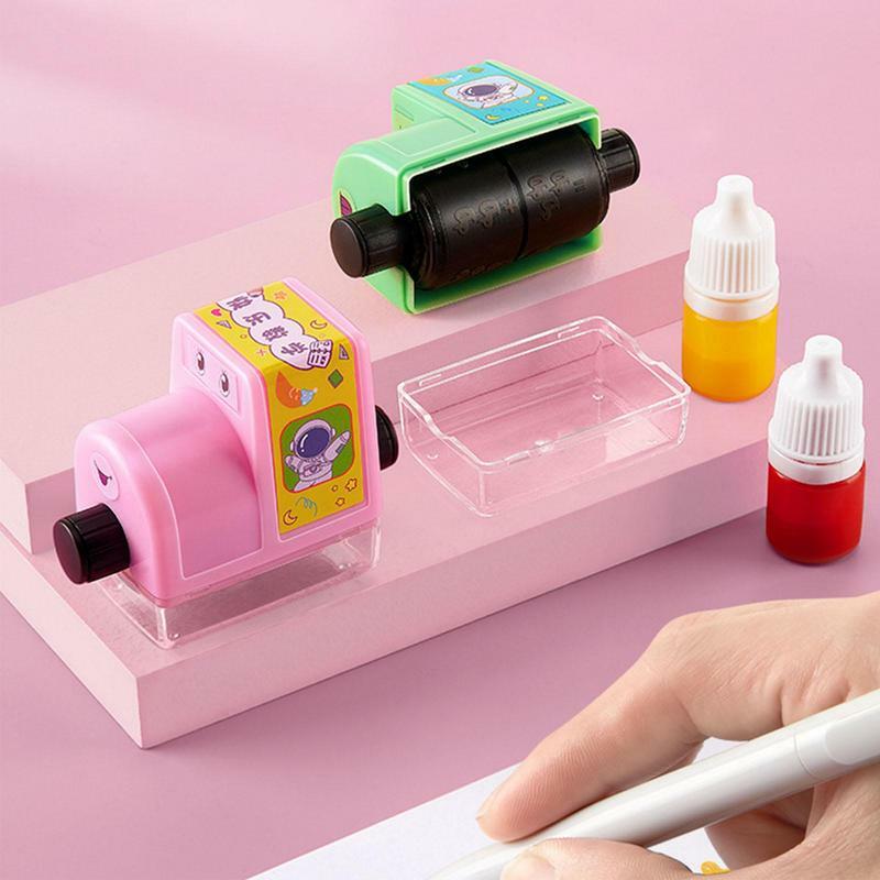 Roller Digital Teaching Stamp Reusable Math Teaching Seal Roller Stamp Cultivate Logical Thinking Home School Supplies Maths Toy