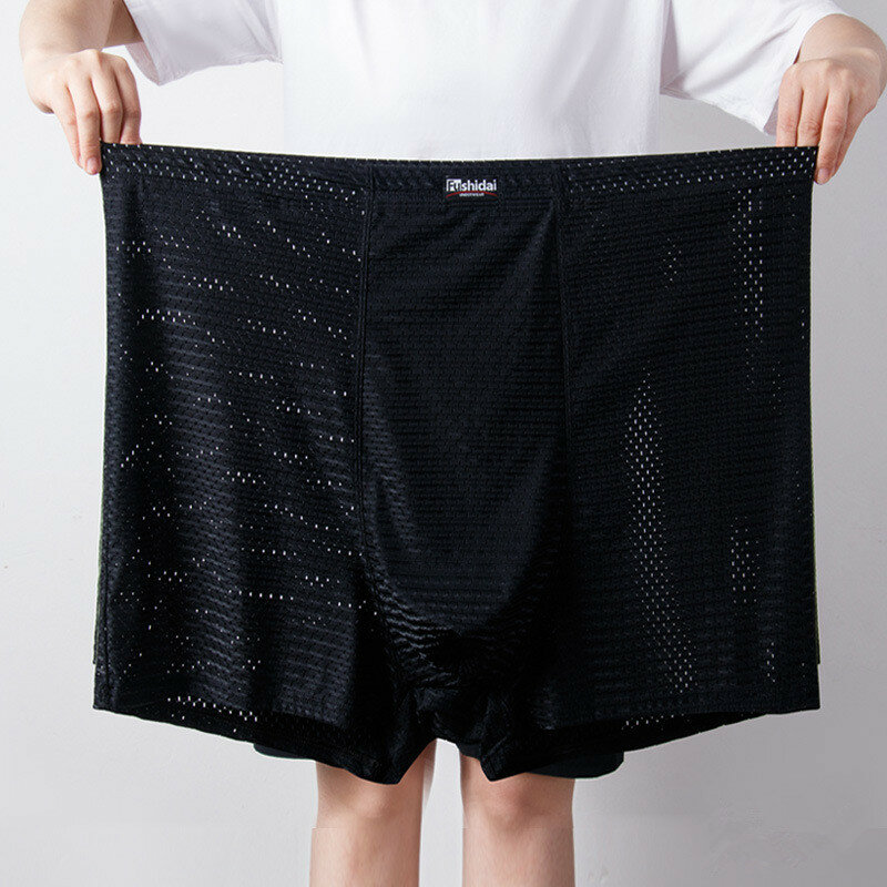 Ice InjMale-Boxer d'été en maille pour hommes, sous-vêtements, culotte, caleçon, grande taille, 8XL, 9XL, 10XL, 11XL, 13XL, 200kg