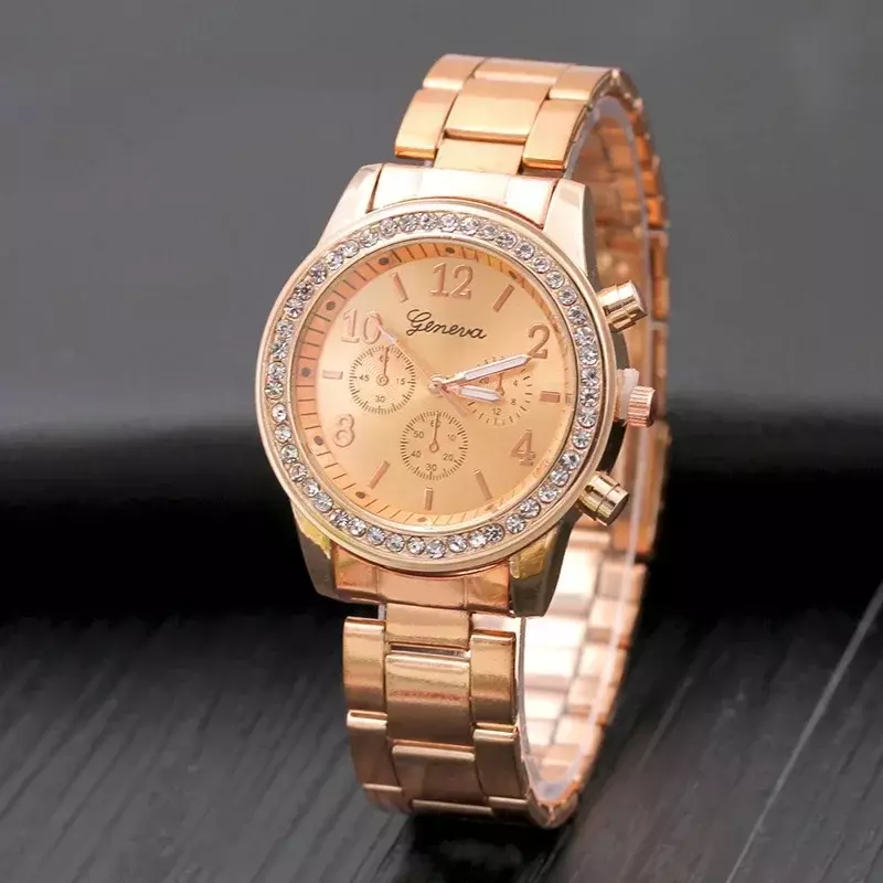 Women Quartz Crystal Luxury Watch Feminino Relogio Bracelet Wristwatch Casual Reloj Gold/Silver Mujer Bayan Kol Saati