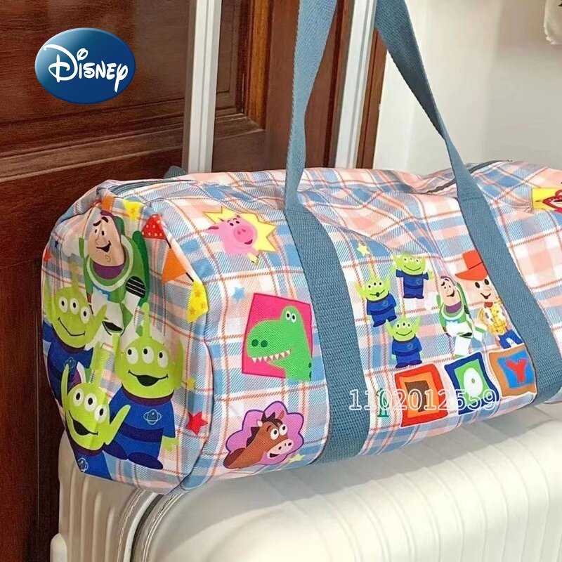 디즈니 토이 스토리 새로운 여행 핸드백 만화 귀여운 여성 휴대용 여행 가방, 대용량 패션 보관 가방, 하이 퀄리티