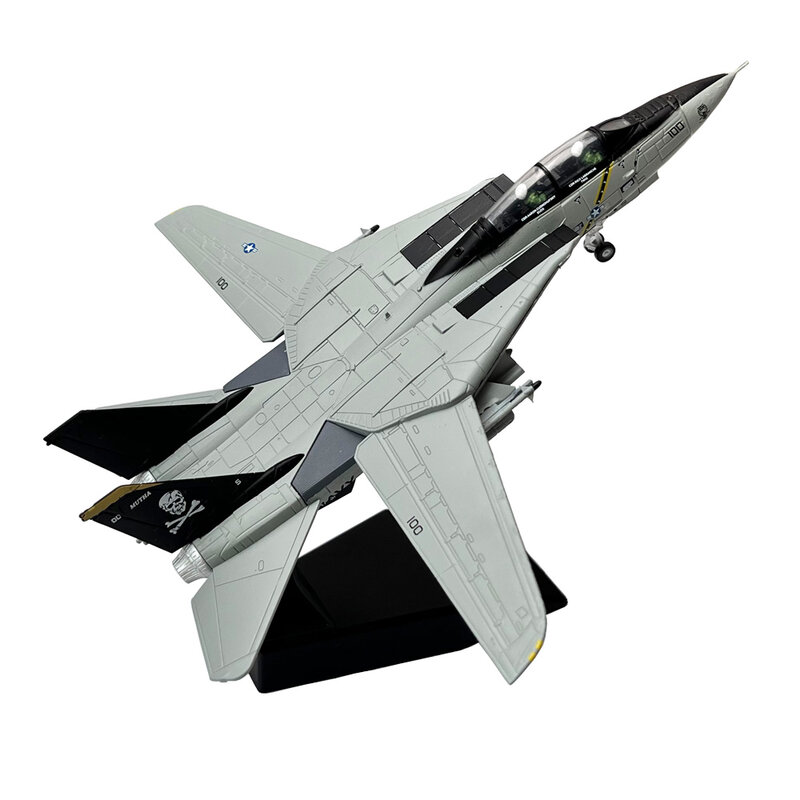 미국 그루먼 F14 F-14 톰캣 전투기, 다이캐스트 금속 비행기, 비행기 모형, 어린이 장난감 컬렉션 선물, 1:100 1/100 스케일