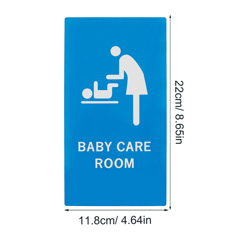 Segno di cambio del pannolino identificazione della scheda della stanza della madre del bambino simbolo UV della toilette in acrilico per la cura del bambino della madre