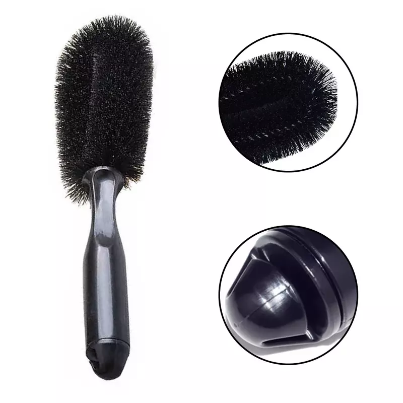 Car Wheel Tire Cleaning Brushes Tools Rim Scrubber Cleaner Duster Handle Motorcycle Truck Wheels Detailing Brush Hub Fitting