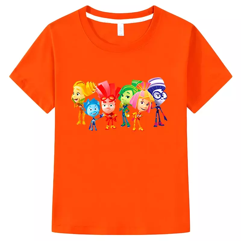Mädchen die Fixies T-Shirt für Kinder Kurzarm T-Shirt Jungen Mädchen 100% Baumwolle Grafik Anime T-Shirt Kinder Kleidung y2k ein Stück