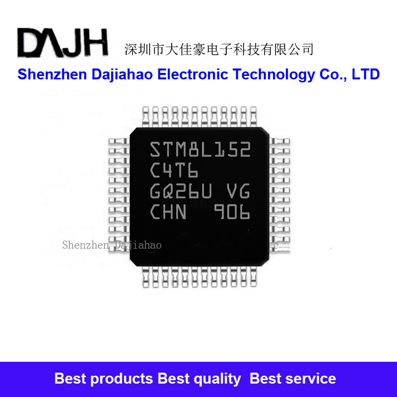 1 pçs/lote stm8l152c4t6 stm8l152 ic mcu 8bit 16kb flash 48lqfp ic chips