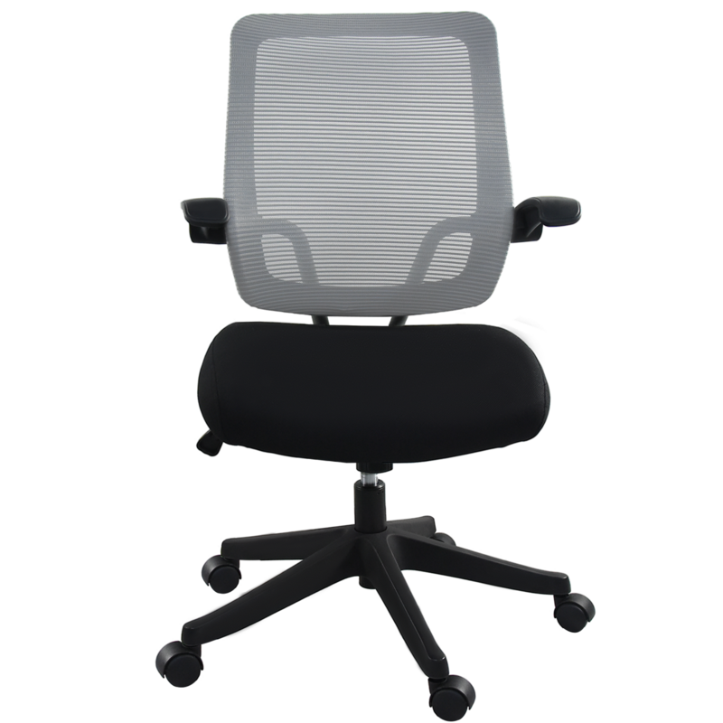 Mid-Mesh Task Chair com Flip Up Arms e Tilt Função, MAX 105 °,300LBS