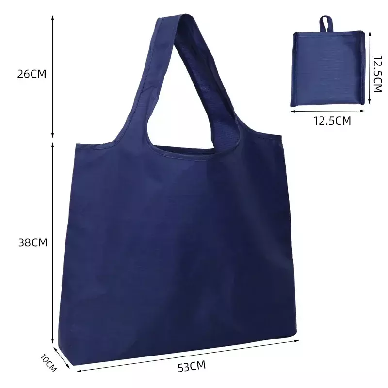Экологически чистая складная сумка для покупок FLB01, многоразовая Портативная сумка через плечо для путешествий, продуктов, простая однотонная сумка для продуктов