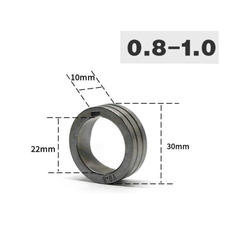 Rodillo de accionamiento de alimentación de alambre piezas, 2 tamaños de rollos de transmisión de alambre, incluye 0,6-0,8mm y 0,8-1,0mm, suministros de herramientas para el hogar, piezas