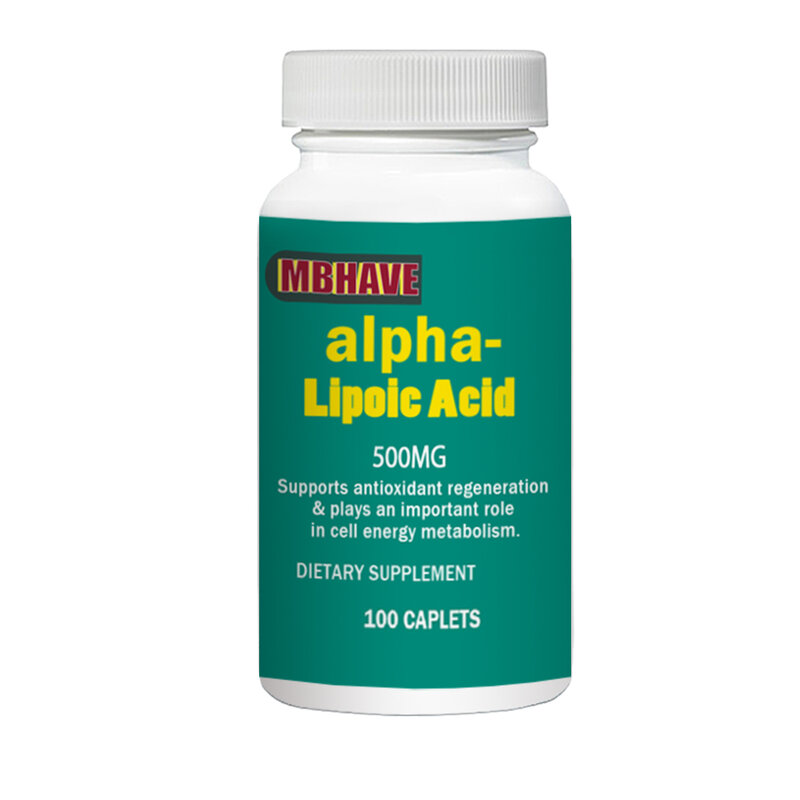 Ácido lipoic alfa 500mg 100 pces antioxidante universal