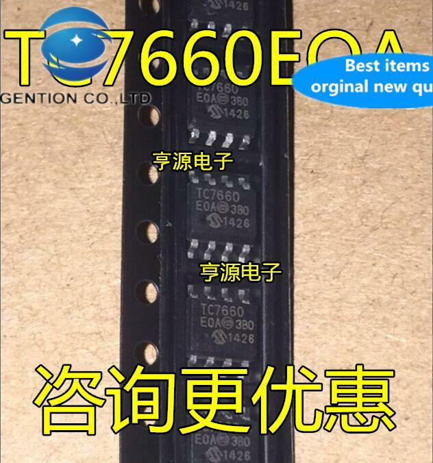 20 pces 100% original novo tc7660 tc7660eoa smd sop8 tc7660coa seoa chip regulador de tensão