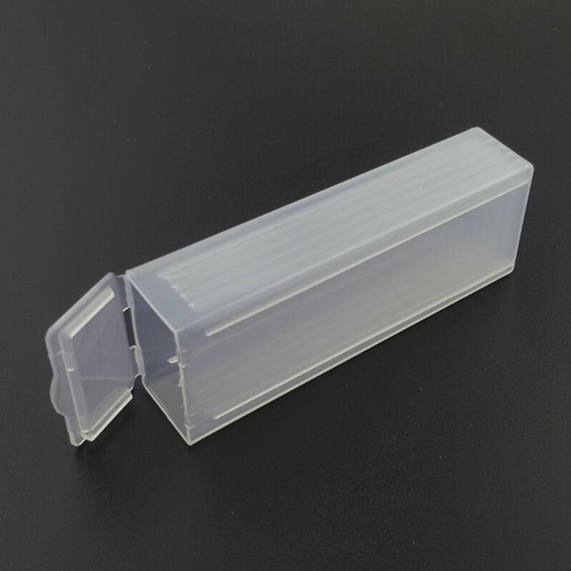 Gorące 5 sztuk przenośne laboratorium ABS plastikowe pudełko do przechowywania szkiełko podstawowe s skrzynka dozownika plastikowe pudło do pakowania szkiełko podstawowe