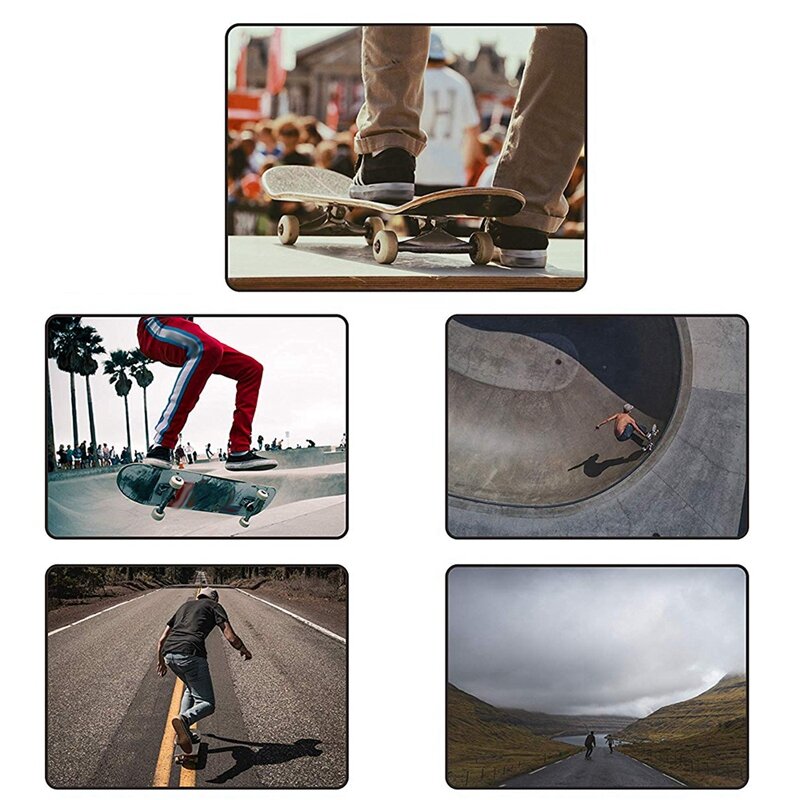 Ruote da Skateboard 4 pezzi ruote in PU resiliente 52Mm X 32Mm per ruote da Skateboard per Skateboard
