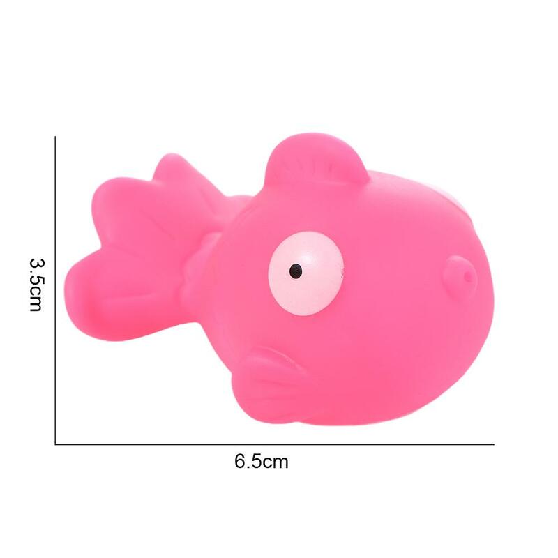 Flotteur de bain en forme d'animaux colorés pour enfant, jouet de douche qui couine, accessoire de natation