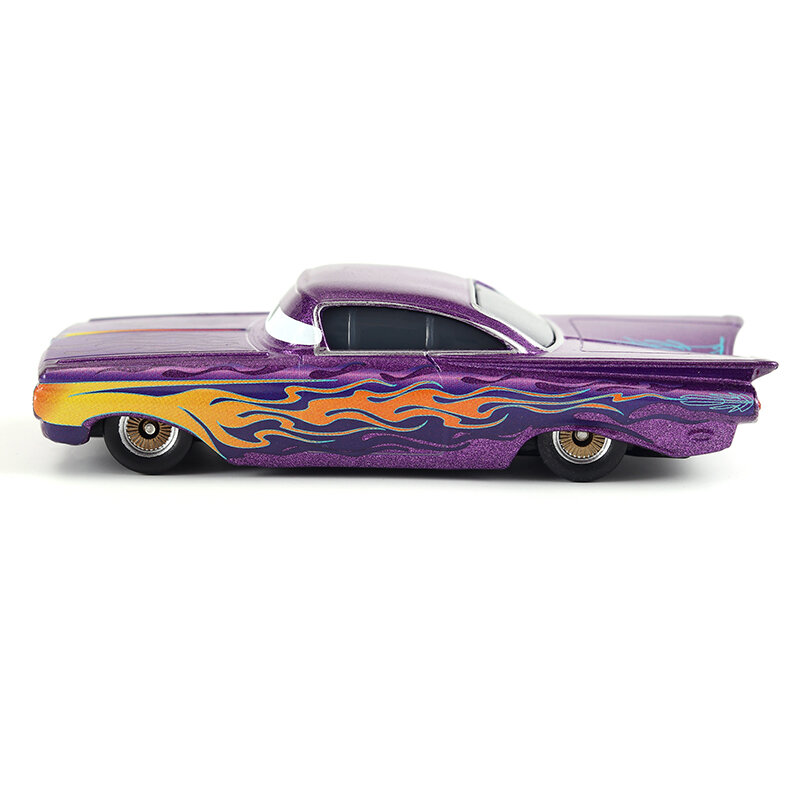 男の子と女の子のためのおもちゃの車,誕生日の贈り物のための紫色の金属製のおもちゃの車,高さ1:55,送料無料