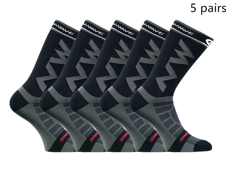 Calcetines deportivos transpirables NW de alta calidad, adecuados para correr, ciclismo de montaña y exteriores, 5 pares