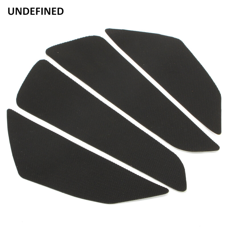 Universal Fuel Tank Traction Side Pad Motorcycle Rubber Decals Black Gas Knee Grip Protector Sticker For Honda Yamaha Suzuki CB