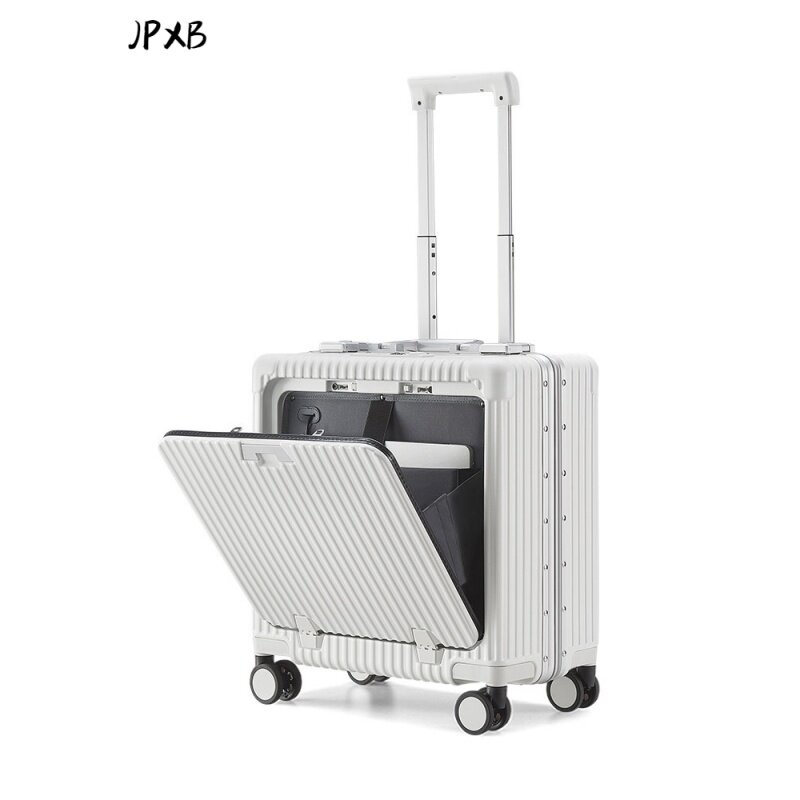 18-дюймовая сумка для багажа, многофункциональная багажная Передняя крепежная алюминиевая рамка для багажа с паролем, троллейка для багажа