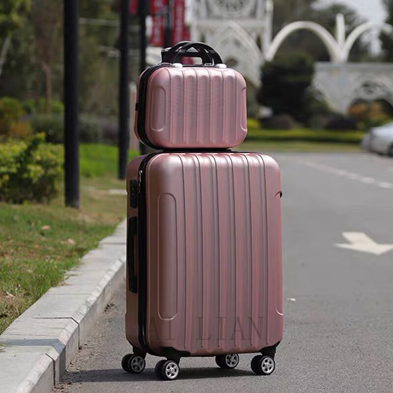 女性用荷物セット,360 ° ホイール付きスーツケース22/24/28インチ,20インチの機内持ち込み手荷物