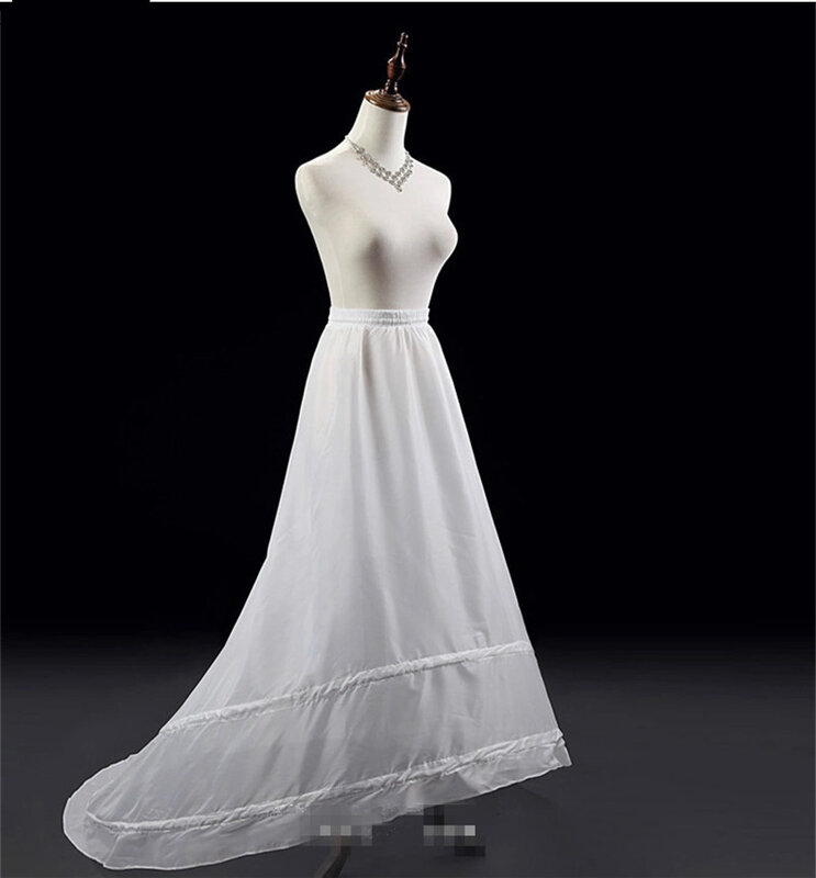 White Mermaid Petticoats For Wedding Dresses 2019 Crinoline Jupon Women underskirt sottogonna unterrock