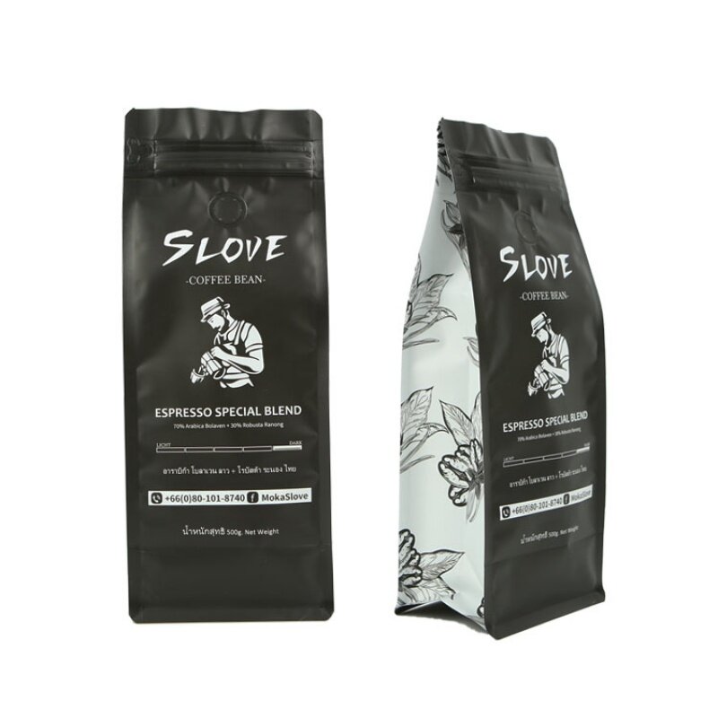 Ziplock Foil Mylar Gusset Bag, Produto personalizado, Zíper à prova de cheiro, Café industrial, OEM, 12 oz