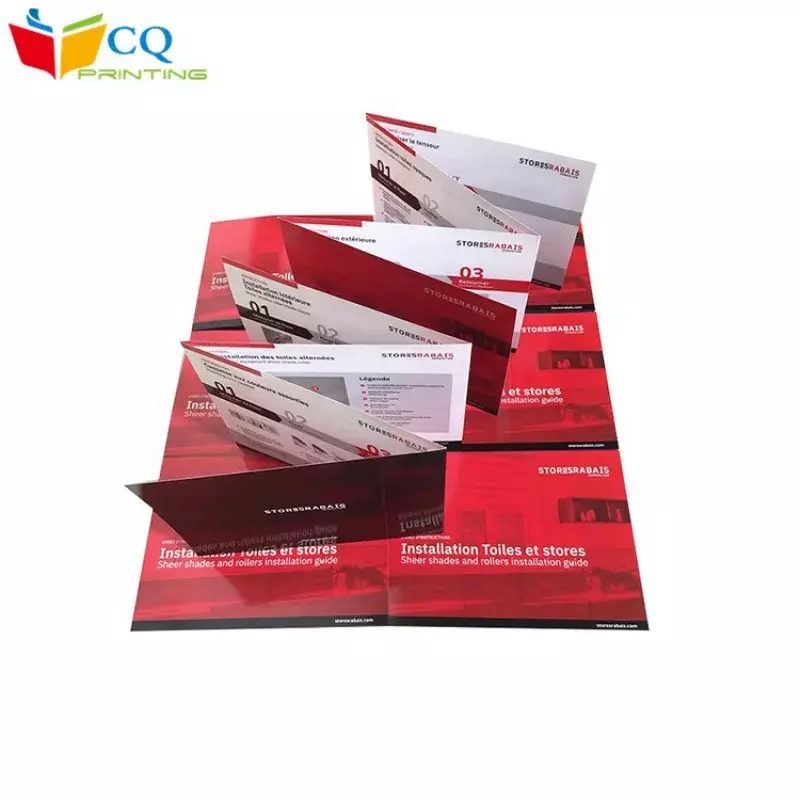 Customized product.Custom cheap full colour printing instruction leaflet brochure folder / a5 Booklet, folded flyers,