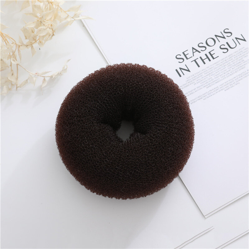 Fashion Elegant Hair Bun Donut Foam Sponge Easy Big Ring Hair Styling Tools Hairstyle Hair Accessories For Girls Women