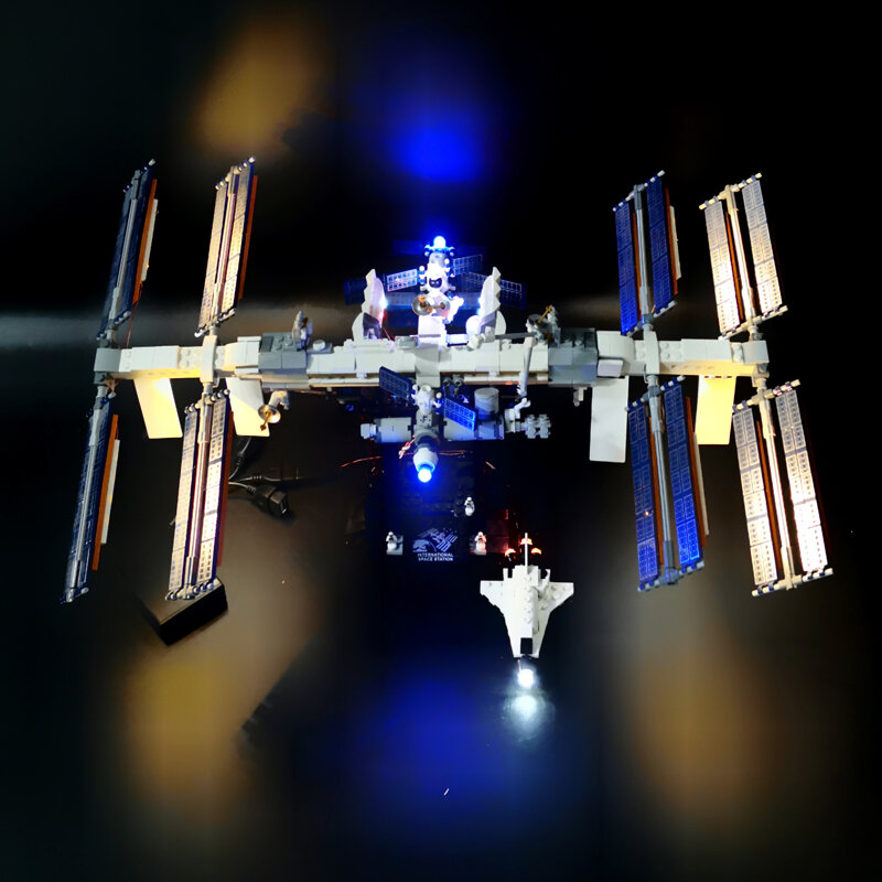 Zestaw oświetlenia Led zestaw do 21321 międzynarodowej stacji kosmicznej klocki klocki (tylko światła) nie w tym modele DIY zabawki dla dzieci