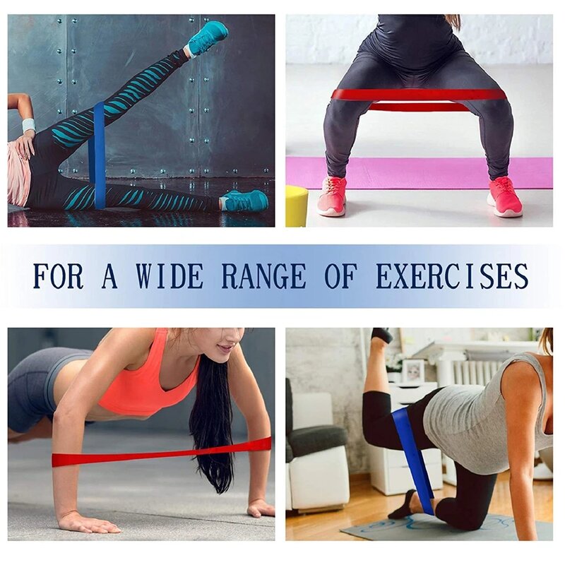 Tali resistensi kebugaran Gym, pita resistensi untuk Yoga Stretch Pull Up, bantuan karet Gum Crossfit, peralatan latihan