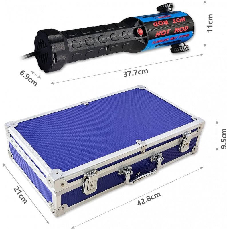 Kit Pemanas induksi magnetik-1200W 110V alat pelepas baut induksi pegangan tangan dengan 8 kumparan dan kotak peralatan portabel